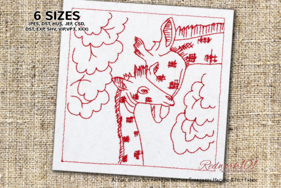 Baby Giraffe and Mother Redwork: A Designer's Honest Review