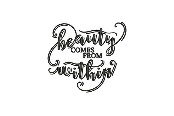 Beauty Comes from Within Embroidery Review