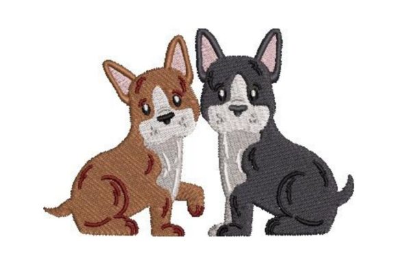 Boston Terrier Puppies: A Seasonal Embroidery Review