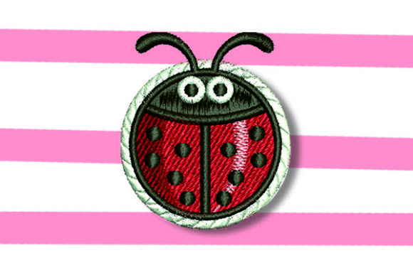 Ladybug Patch: A Charming Embroidery Design for Handmade Gifts